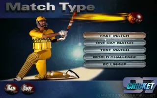 Cricket 97 screenshot