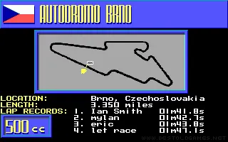 Grand Prix Circuit: The Cycles Screenshot 2