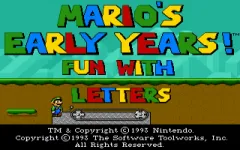 Mario's Early Years: Fun With Letters zmenšenina