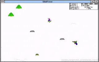 SkiFree captura de pantalla 4