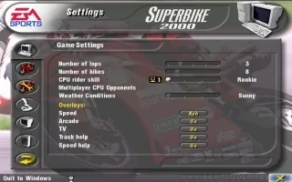 Superbike 2000 captura de pantalla 5